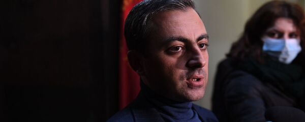 Представитель Верховного органа АРФ Дашнакцутюн Ишхан Сагателян после встречи представителей оппозиции в здании Верховного органа АРФД (3 декабря 2020). Еревaн - Sputnik Армения