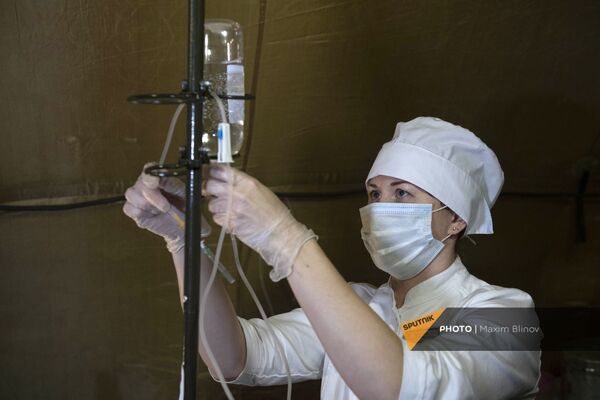 Ստեփանակերտի դաշտային հոսպիտալի բժիշկական անձնակազմը - Sputnik Արմենիա