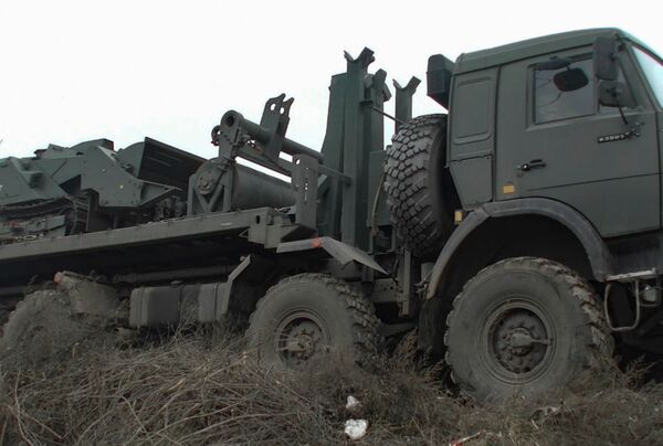 В Карабахе при разминировании задействован робототехнический комплекс Уран-6 – видео - Sputnik Армения