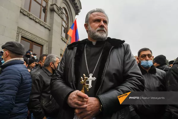 Митинг оппозиции с требованием отставки премьер-министра (5 декабря 2020). Еревaн Митинг оппозиции с требованием отставки премьер-министра (5 декабря 2020). Еревaн - Sputnik Армения