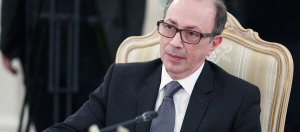 Министр иностранных дел Армении Ара Айвазян во время встречи с российским коллегой (7 декабря 2020). Москвa - Sputnik Армения