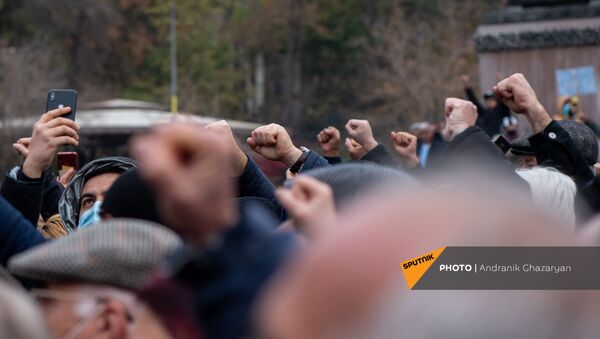 Митинг оппозиции с требованием отставки премьер-министра (5 декабря 2020). Еревaн - Sputnik Արմենիա