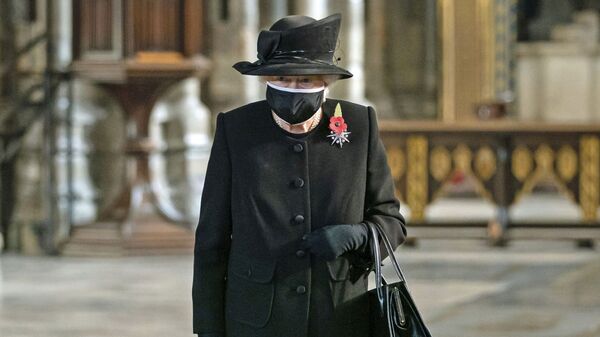 Королева Великобритании Елизавета II на церемонии в Вестминстерском аббатстве - Sputnik Армения