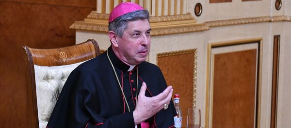 Президент Армен Саркисян принял архиепископа Хосе Авеллино Бетанкура (9 декабря 2020). Еревaн - Sputnik Армения