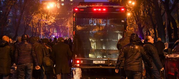 Активисты покидают место митинга оппозиции (9 декабря 2020). Еревaн - Sputnik Արմենիա
