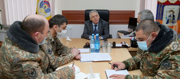 Министр обороны РА Вагаршак Арутюнян посетил одну из воинских частей (10 декабря 2020). Министр обороны РА Вагаршак Арутюнян посетил одну из воинских частей (10 декабря 2020). - Sputnik Արմենիա