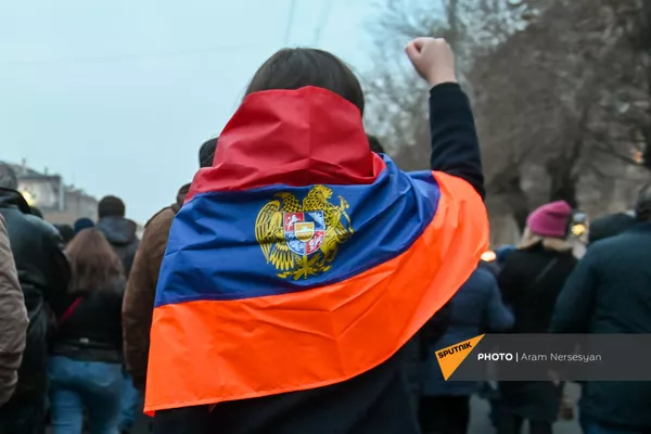 Шествие оппозиции с требованием отставки правительства Армении во главе с премьер-министром (14 декабря 2020). Еревaн Шествие оппозиции с требованием отставки правительства Армении во главе с премьер-министром (14 декабря 2020). Еревaн - Sputnik Армения