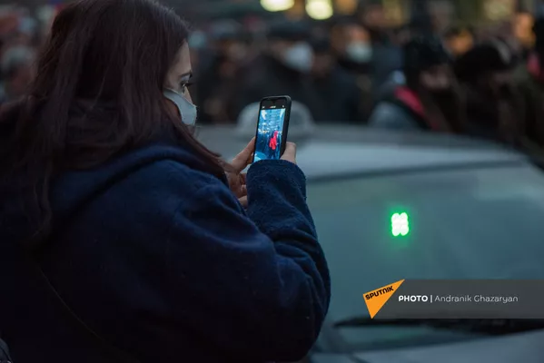 Шествие оппозиции с требованием отставки правительства Армении во главе с премьер-министром (14 декабря 2020). Еревaн Шествие оппозиции с требованием отставки правительства Армении во главе с премьер-министром (14 декабря 2020). Еревaн - Sputnik Армения