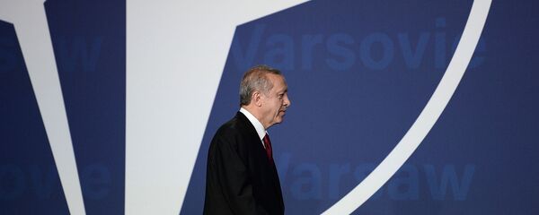 Президент Турции Реджеп Тайип Эрдоган прибывает на открытие саммита НАТО (8 июля 2016). Варшава Президент Турции Реджеп Тайип Эрдоган прибывает на открытие саммита НАТО (8 июля 2016). Варшава - Sputnik Արմենիա