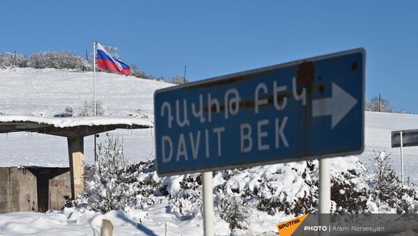 У села Давид-Бек установлен пост российских пограничников (19 декабря 2020).  - Sputnik Армения