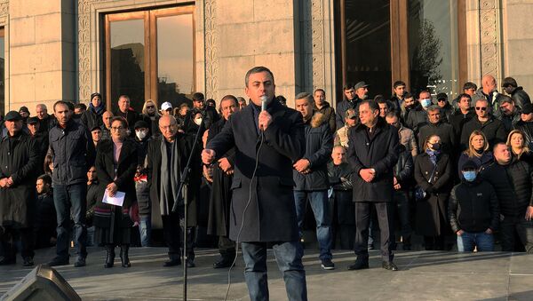 Оппозиция на митинге у здания Оперы (19 декабря 2020). Еревaн - Sputnik Արմենիա
