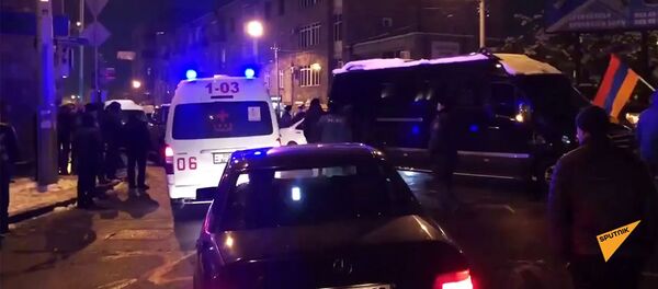 Ситуация на улице Баграмяна Ситуация на улице Баграмяна - Sputnik Армения