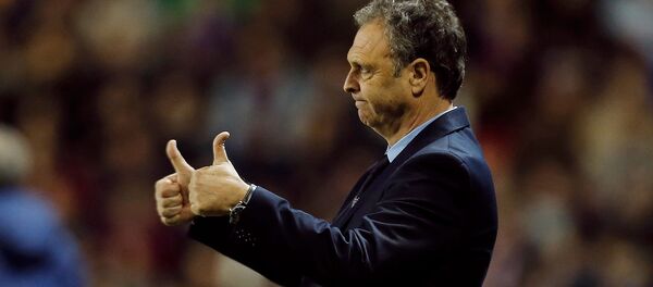 Тренер Леванте Хоакин Капаррос во время футбольного матча испанской Лиги между командами Леванте - Барселона (19 января 2014). Валенсия - Sputnik Արմենիա