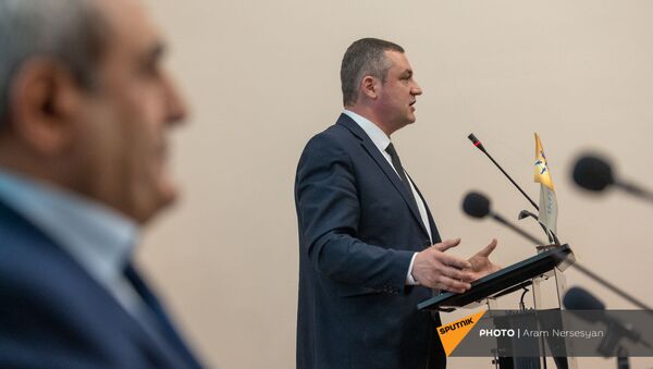 Тигран Уриханян на внеочередном съезде партии Альянс (26 декабря 2020). Еревaн - Sputnik Արմենիա