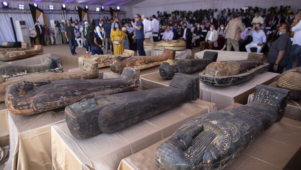 Обнаруженные 59 саркофагов с мумиями в Египте - Sputnik Армения