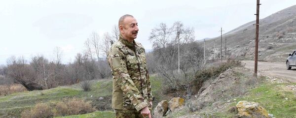Президент Азербайджана И. Алиев посетил районы, перешедшие под влияние Азербайджана - Sputnik Արմենիա