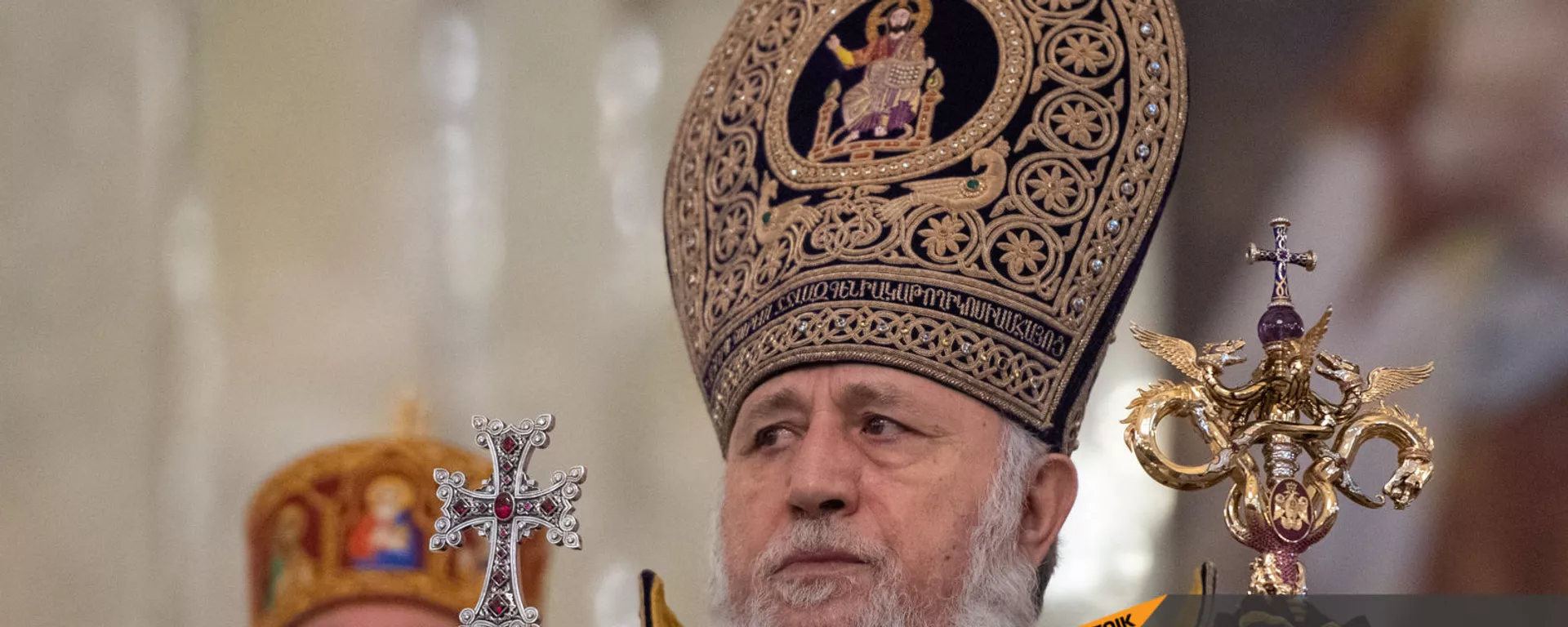 Рождественская литургия в соборе Святого Григория Просветителя (6 января 2021). Еревaн - Sputnik Армения, 1920, 21.08.2021