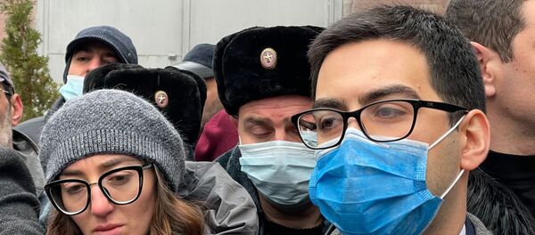 Акция протеста перед министерством юстиции Армении (8 января 2020). Еревaн Акция протеста перед министерством юстиции Армении (8 января 2020). Еревaн - Sputnik Армения