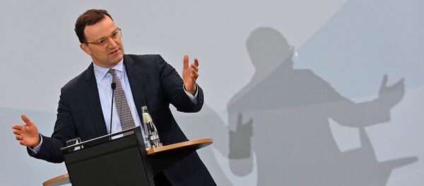 Министр здравоохранения Германии Йенс Шпан на пресс-конференции, посвященной кампании вакцинации против коронавируса (6 января 2021). Берлин - Sputnik Армения