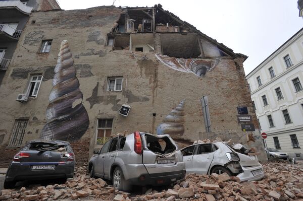 Последствия землетрясения в Загребе, Хорватия - Sputnik Армения