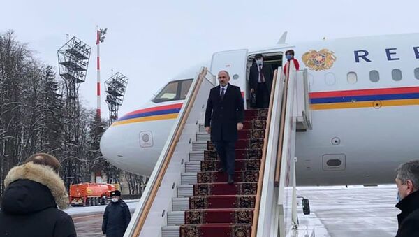 Премьер-министр Никол Пашинян с рабочим визитом прибыл в Москву (11 января). Москва - Sputnik Армения