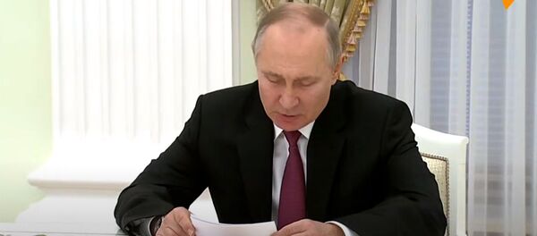 Президент РФ Владимир Путин во время трёхсторонних переговоров (11 января 2021). Москва Президент РФ Владимир Путин во время трёхсторонних переговоров (11 января 2021). Москва - Sputnik Արմենիա