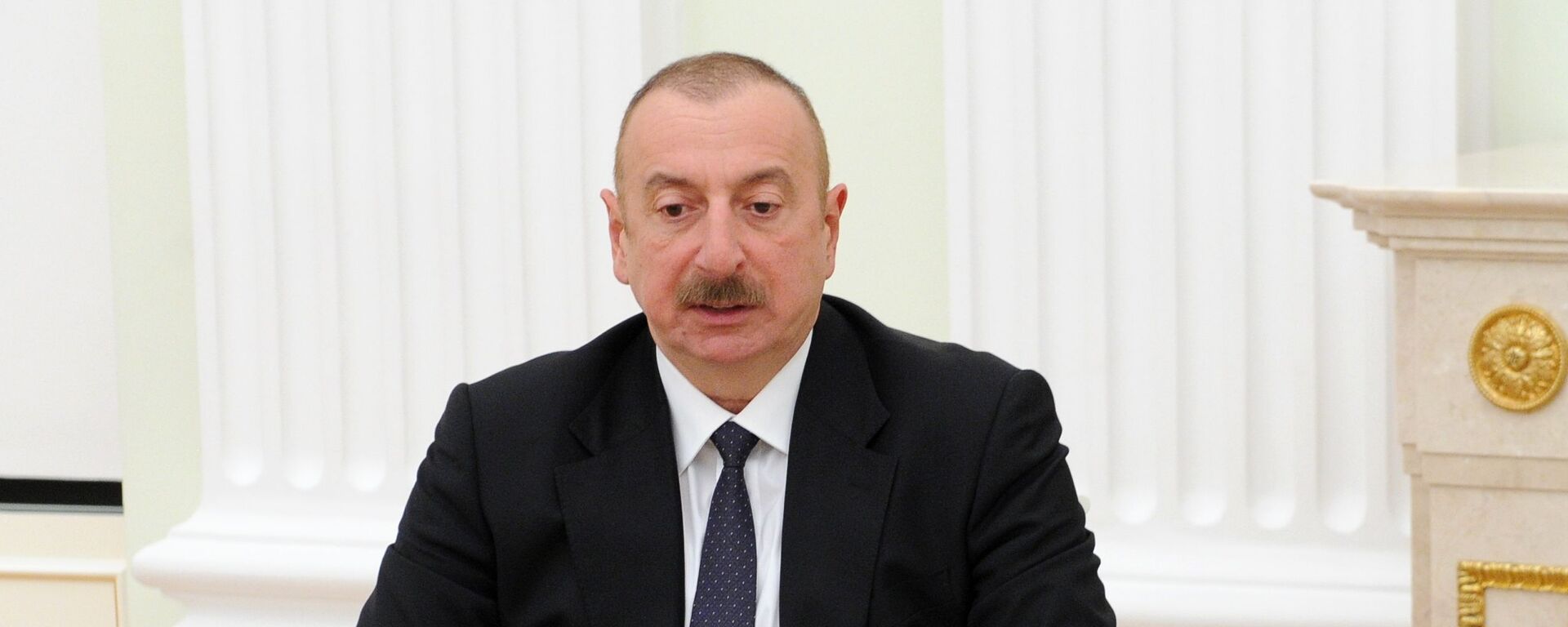 Президент Азербайджана Ильхам Алиев во время переговоров (11 января 2021). Москва - Sputnik Армения, 1920, 10.05.2021