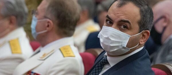 Генпрокурор Армении Артур Давтян на праздничном мероприятии Дня работников прокуратуры РФ (12 января 2020). Москвa - Sputnik Армения