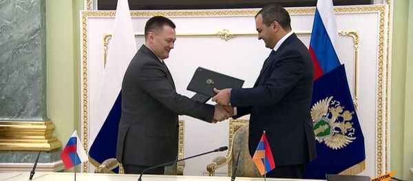 Двухсторонняя встреча генпрокуроров РА и РФ Двухсторонняя встреча генпрокуроров РА и РФ - Sputnik Արմենիա