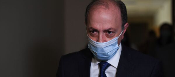 Глава МИД Армении Ара Айвазян перед заседанием Парламента (14 января 2021). Еревaн - Sputnik Армения