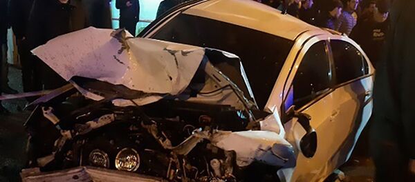 ДТП на улице Маршала Бабаджаняна (17 января 2021). Еревaн - Sputnik Արմենիա