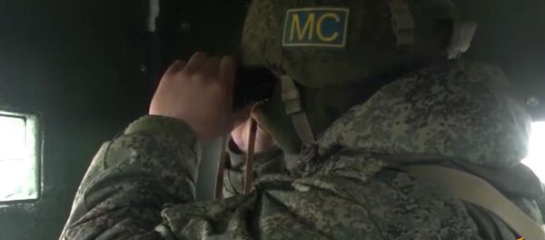 Тренировка на постах российского миротворческого контингента в Карабахе - Sputnik Армения