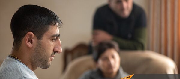 Потерявший обе руки во время карабахской войны Вараздат Санеян (17 января 2021). Цовагюх - Sputnik Արմենիա