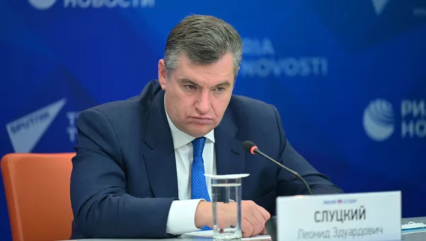 Онлайн-брифинг депутата Госдумы России, главы комитета по международным делам Леонида Слуцкого (20 января 2021). Москвa