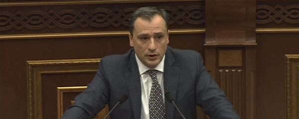 Давид Хачатурян на заседании Национального Собрания Армении (22 января 2021). Еревaн - Sputnik Արմենիա