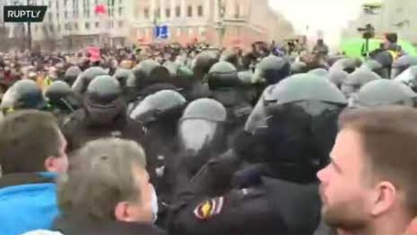 Акция протеста в Москве - Sputnik Արմենիա