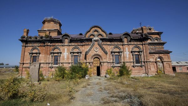 Русская православная церковь св.Арсения в районе Казачий пост в Гюмри - Sputnik Армения