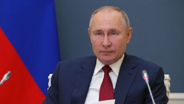 Президент РФ В. Путин выступил на сессии онлайн-форума Давосская повестка дня 2021 - Sputnik Արմենիա