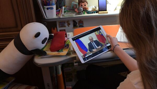Трансляция обращения президента России В. Путина - Sputnik Армения