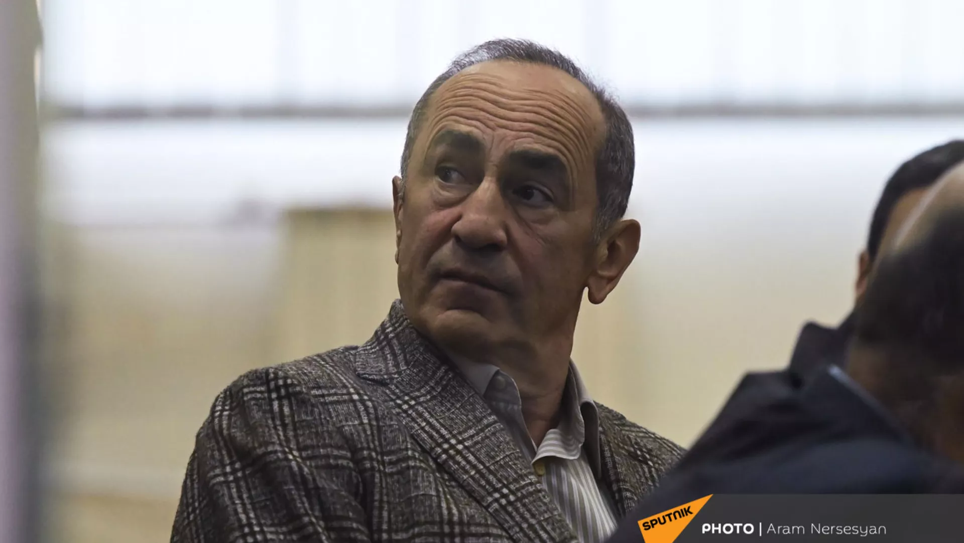 Роберт Кочарян в зале Шенгавитского суда (2 февраля 2021). Еревaн