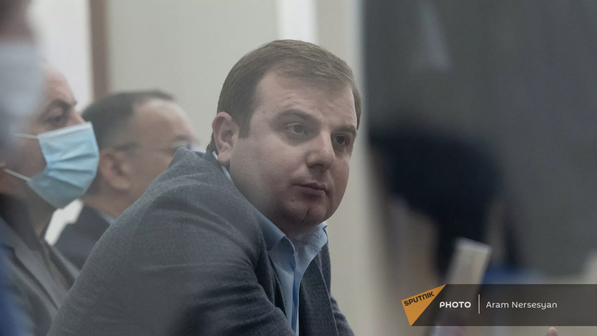 Адвокат Юрия Хачатурова Эрик Алексанян в зале Шенгавитского суда (2 февраля 2021). Еревaн - Sputnik Армения, 1920, 11.11.2022
