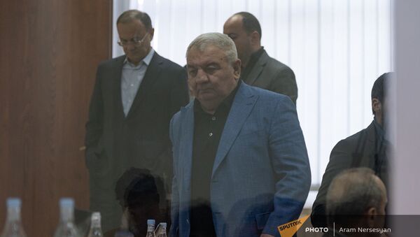 Юрий Хачатуров в зале Шенгавитского суда (2 февраля 2021). Еревaн - Sputnik Армения