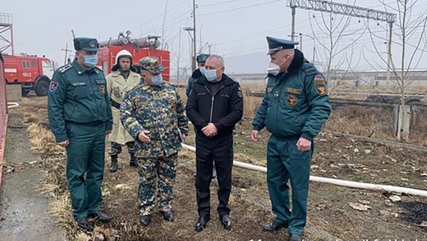 Министр по чрезвычайным ситуациям Андраник Пилоян посетил Армавирскую пожарно-спасательную бригаду (8 февраля 2021).  - Sputnik Արմենիա