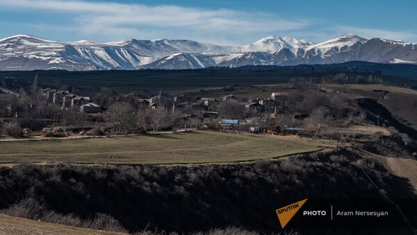 Вид на село Неркин Хндзореск, Сюник - Sputnik Армения