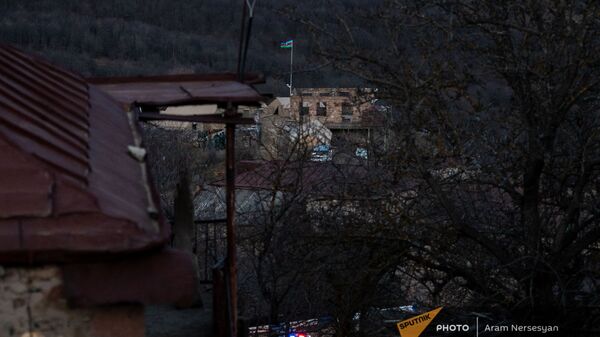 Вид на азербайджанский пост в селе Шурнух, Сюник - Sputnik Արմենիա