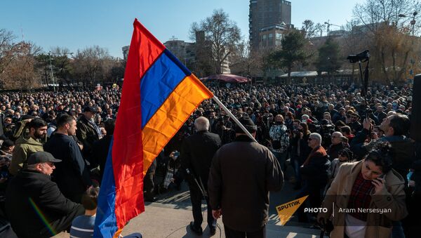 Митинг оппозиции (12 февраля 2021). Еревaн - Sputnik Արմենիա