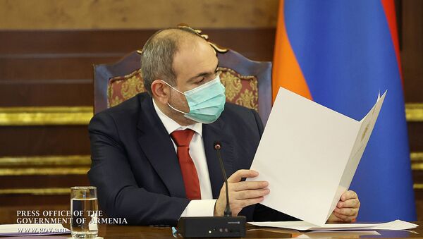 Премьер-министр Никол Пашинян во время заседания Совета антикоррупционной политики (16 февраля 2021). Еревaн - Sputnik Армения