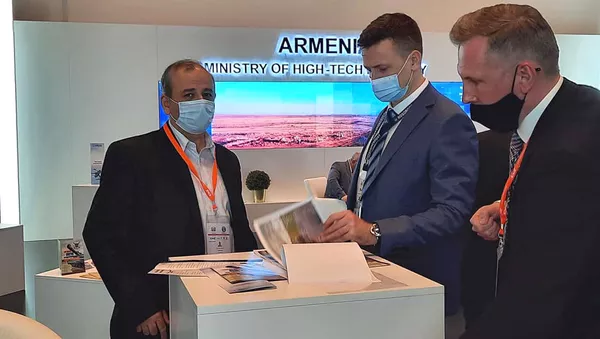 Армянский павильон на выставке IDEX-2021 в ОАЭ - Sputnik Армения