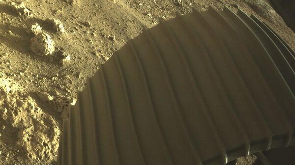 Фотографии, снятые исследовательским аппаратом NASA's Perseverance Mars Rover, который совершил посадку на Марсе в ночь на 19 февраля - Sputnik Армения