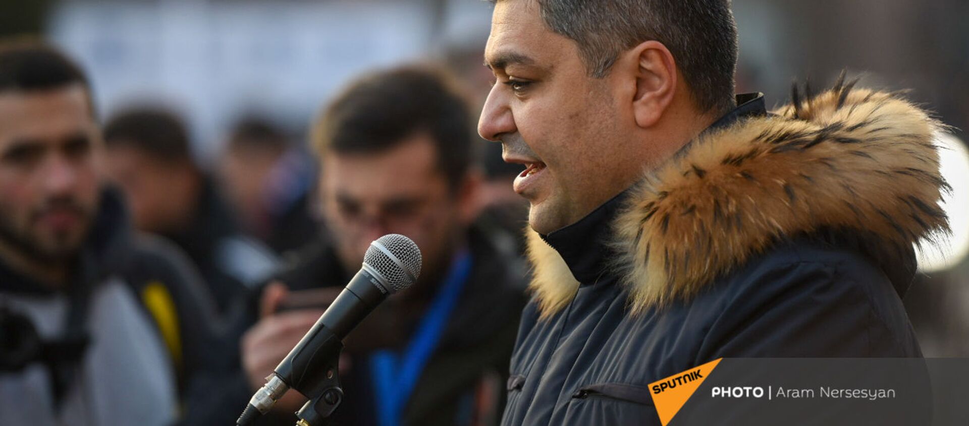 Речь Артура Ванецяна во время митинга оппозиции на проспекте Баграмяна (26 февраля 2021). Еревaн - Sputnik Армения, 1920, 06.03.2021